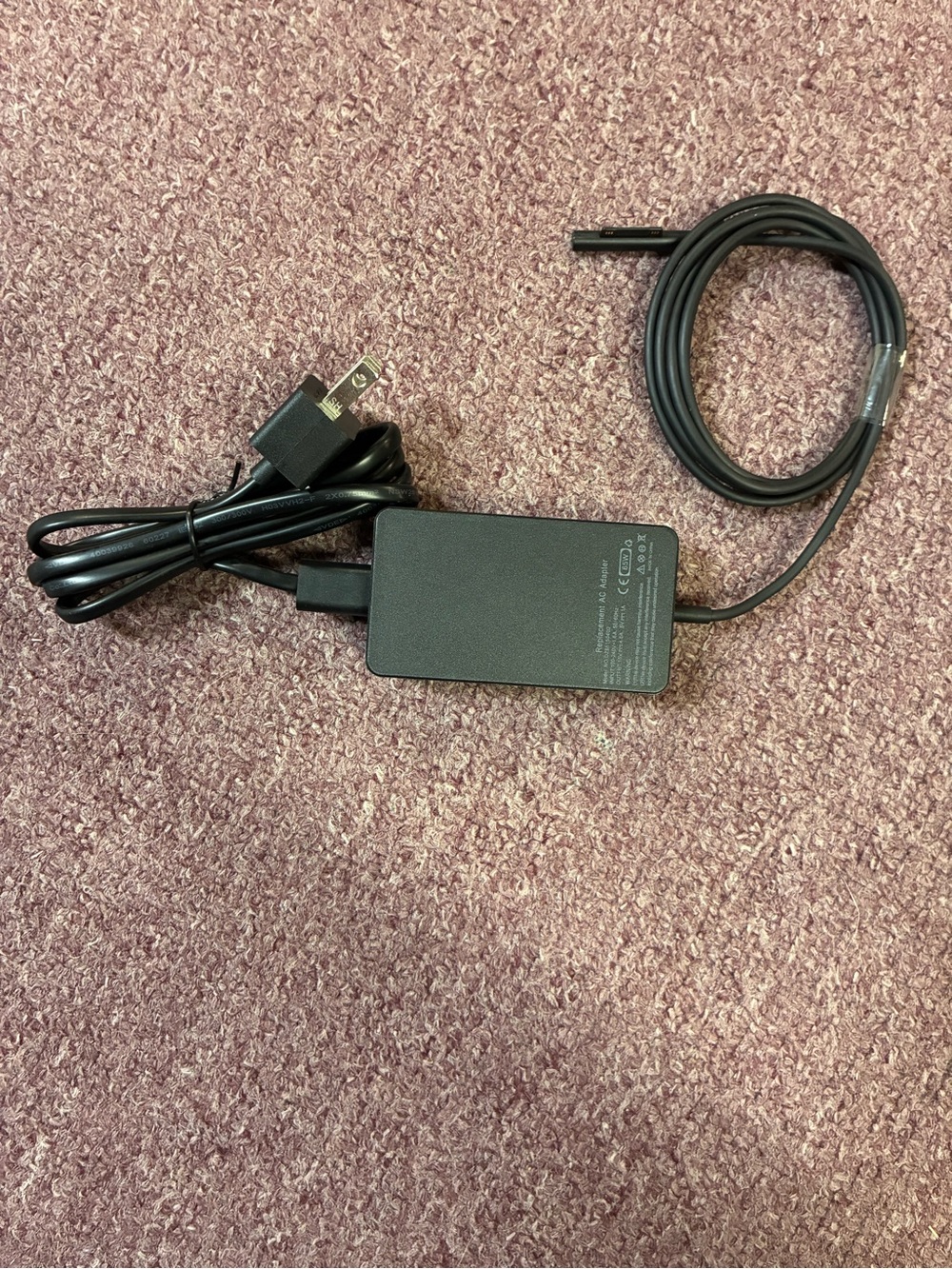 Microsoft Black Surface Power Adapter with Magnetic Tip